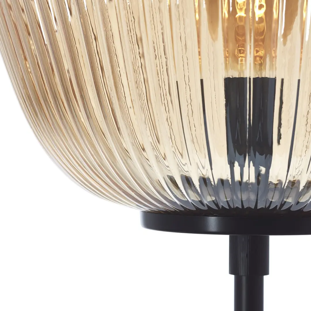Brilliant Kaizen Vloerlamp - 1xE27 40W - Amber/Zwart