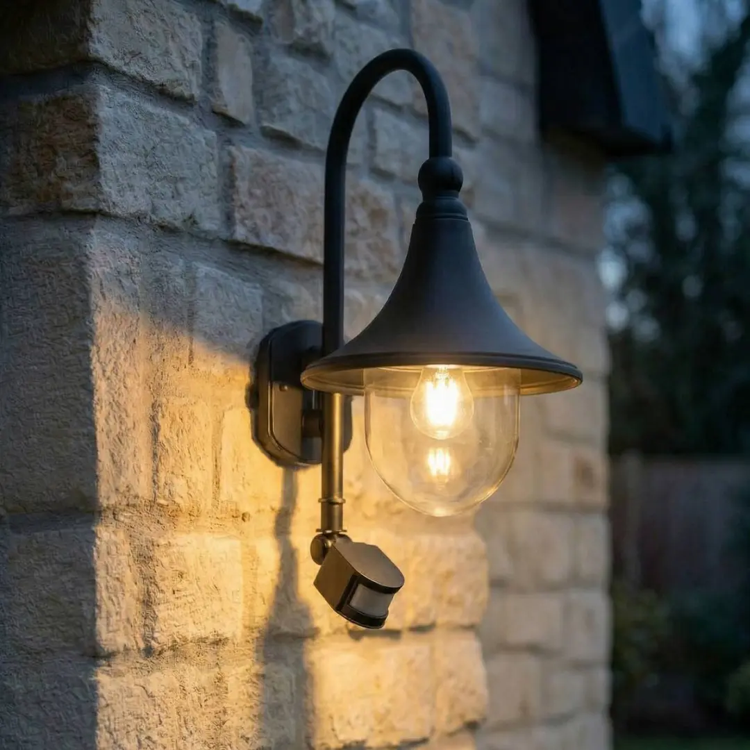 Lindby Daphne+ Wandlamp Buiten - 1 Lichtpunt - IP44 - Zwart