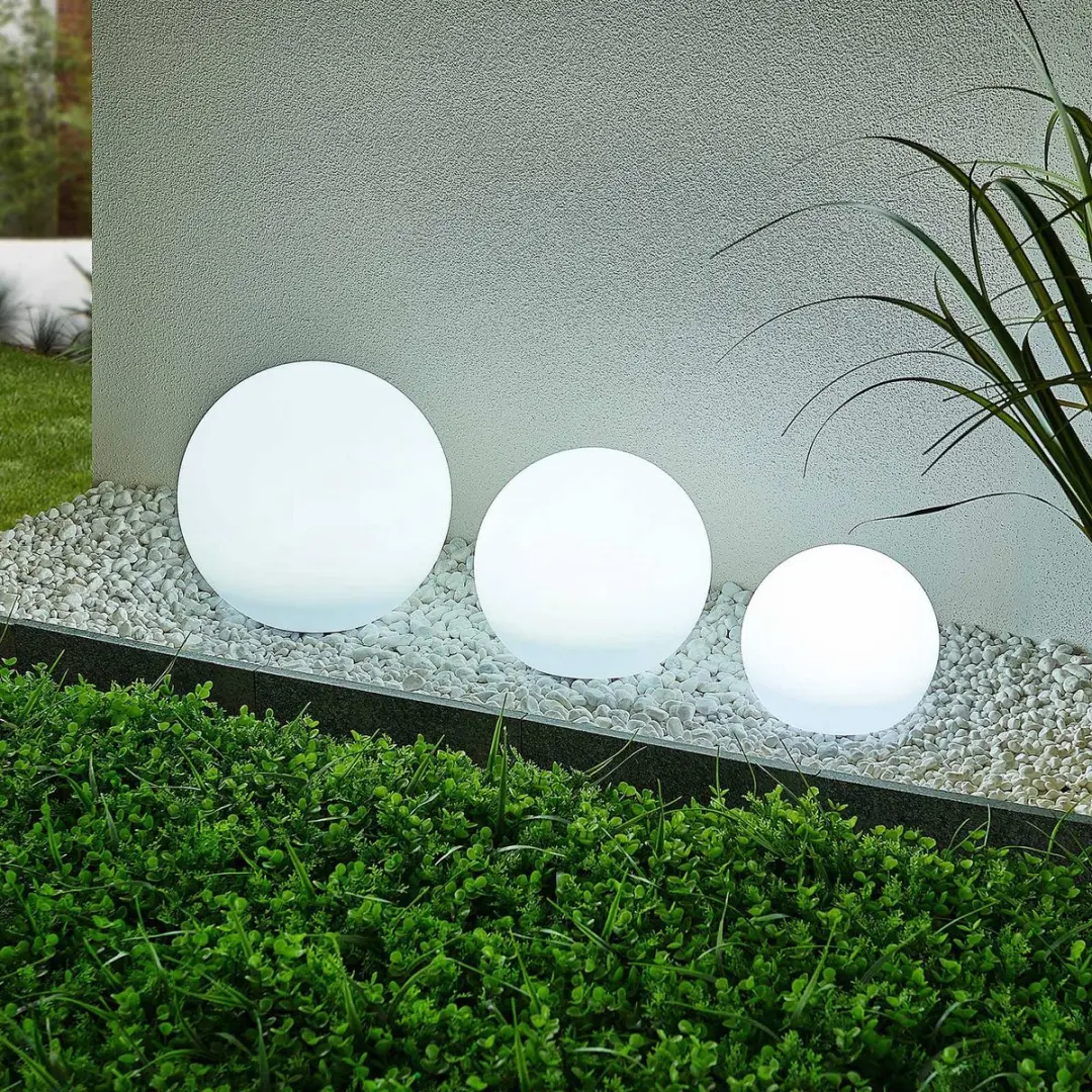 Lindby Solar Tuinverlichting RGB 3-lichts - 51cm - Wit