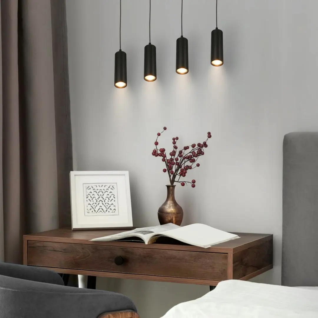 Briloner Ida Hanglamp - 4x GU10 - Zwart