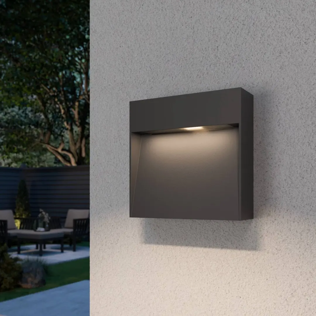Lucande Wandlamp Buiten 1 Licht G9 Antraciet