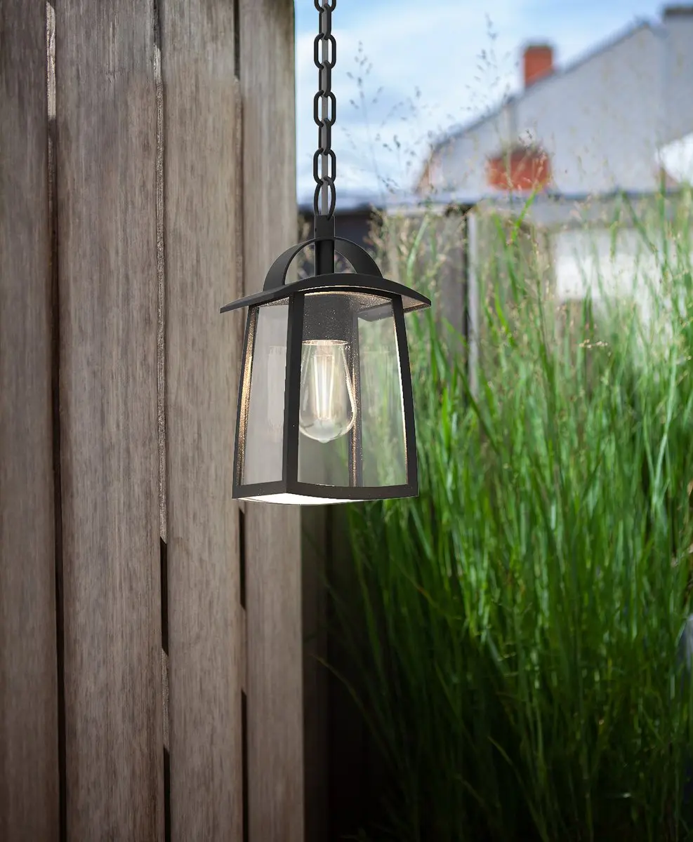 Lutec Kelsey Hanglamp E27 - 40W - Mat zwart