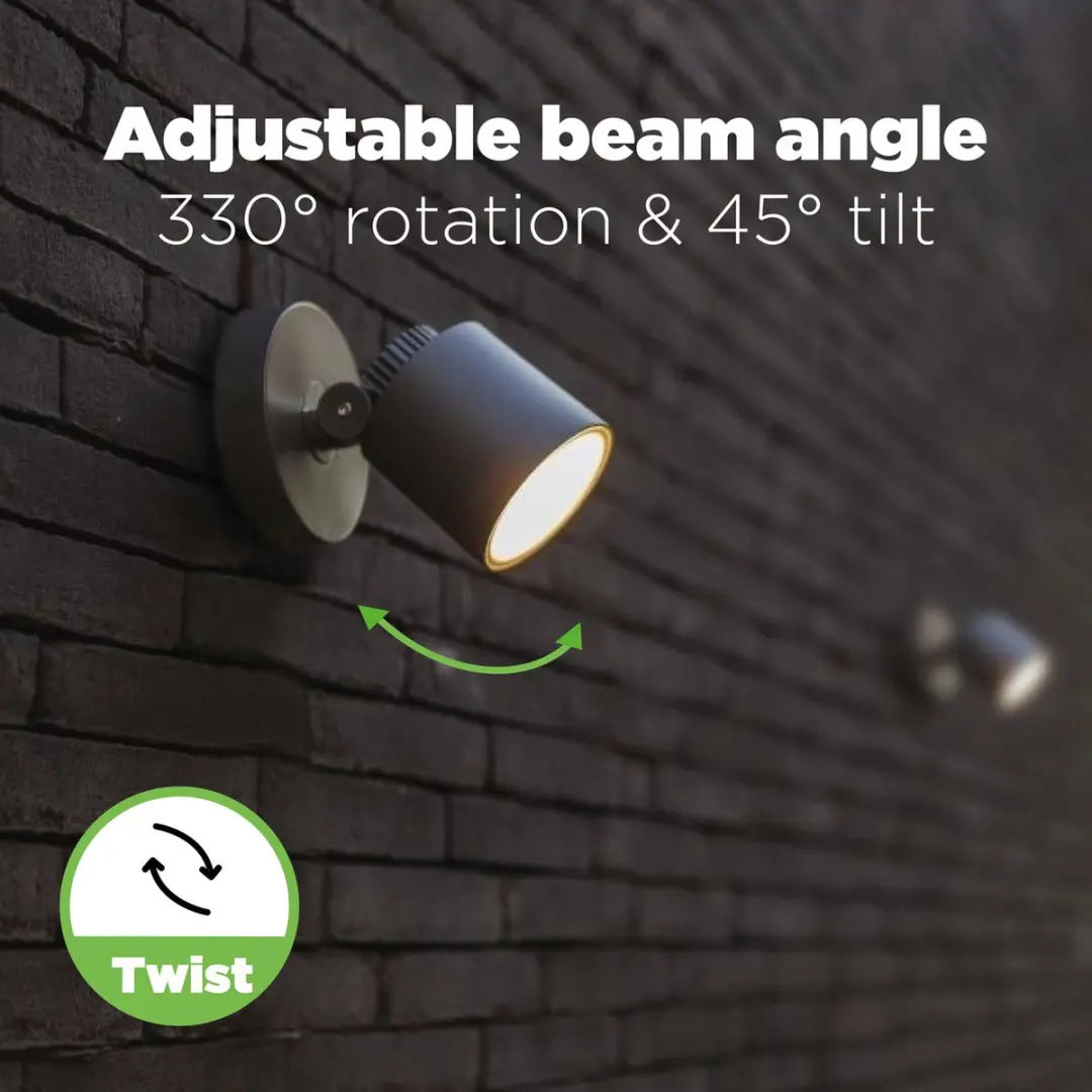Lutec Explorer LED Wandlamp 380Lm 3000K - Donkergrijs