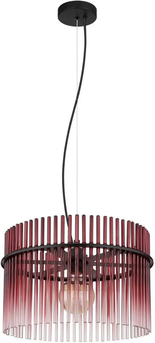 Globo Gorley Hanglamp - Ø40cm - Rood - E27