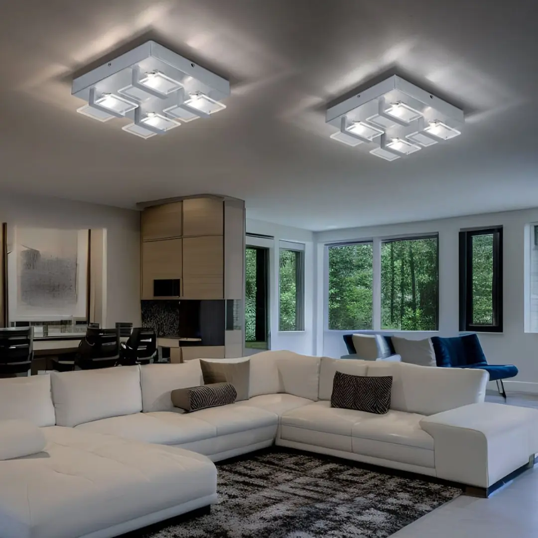 Globo Plafondlamp 2-delig - 4x LED 5W 332 Lm - Zilver