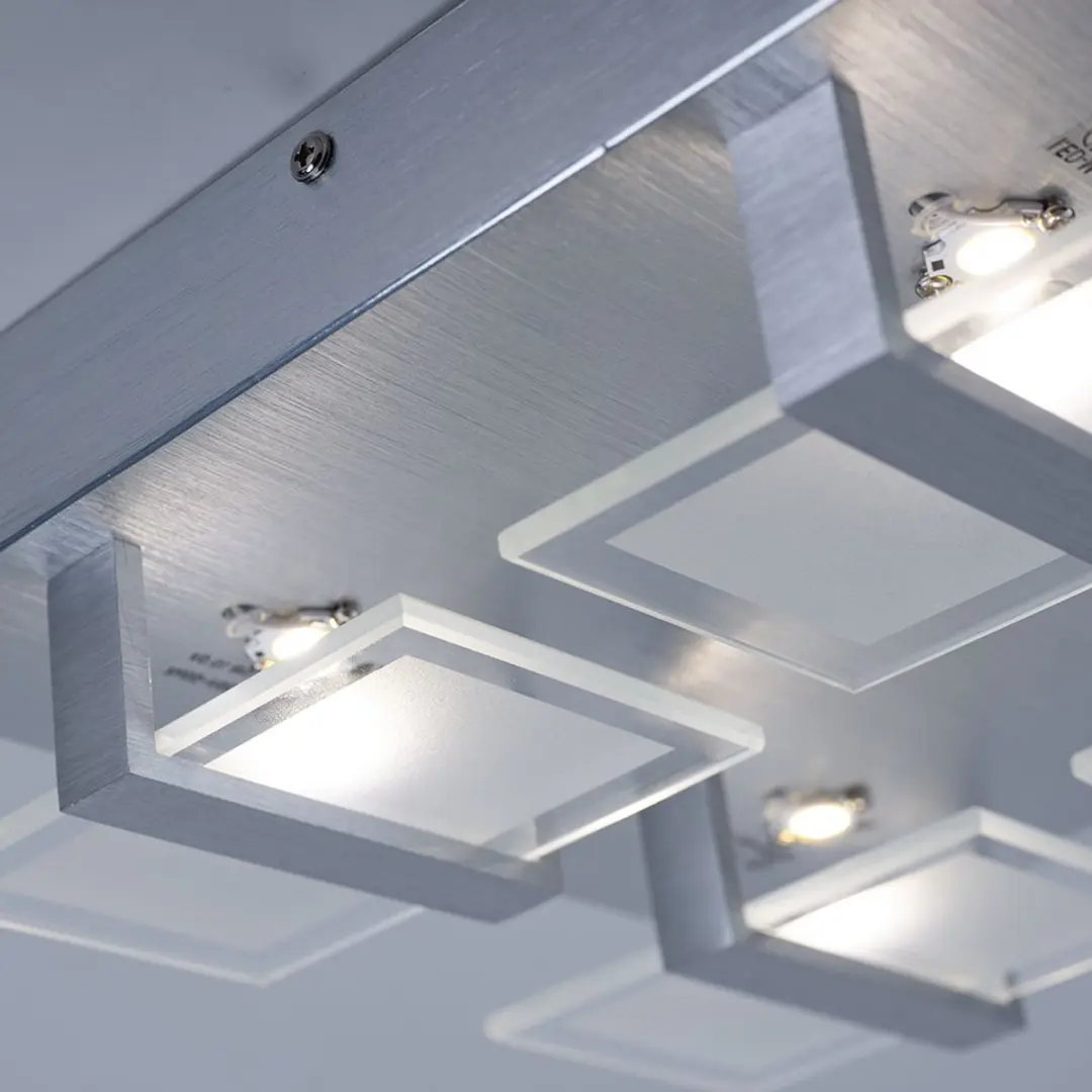 Globo Plafondlamp 2-delig - 4x LED 5W 332 Lm - Zilver