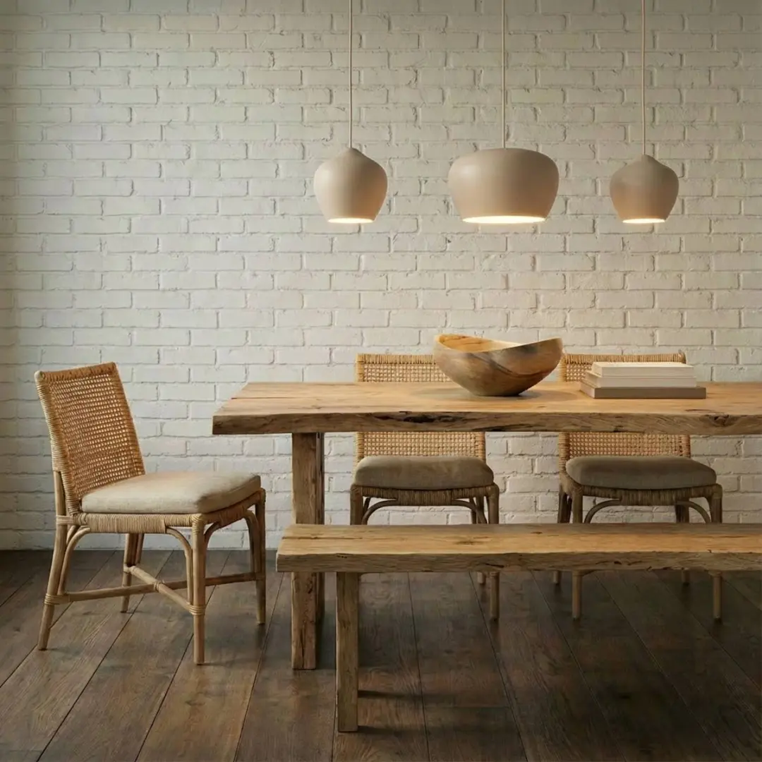 Lucande Hanglamp 3-Lichts E27 - 30cm - Beige/Wit