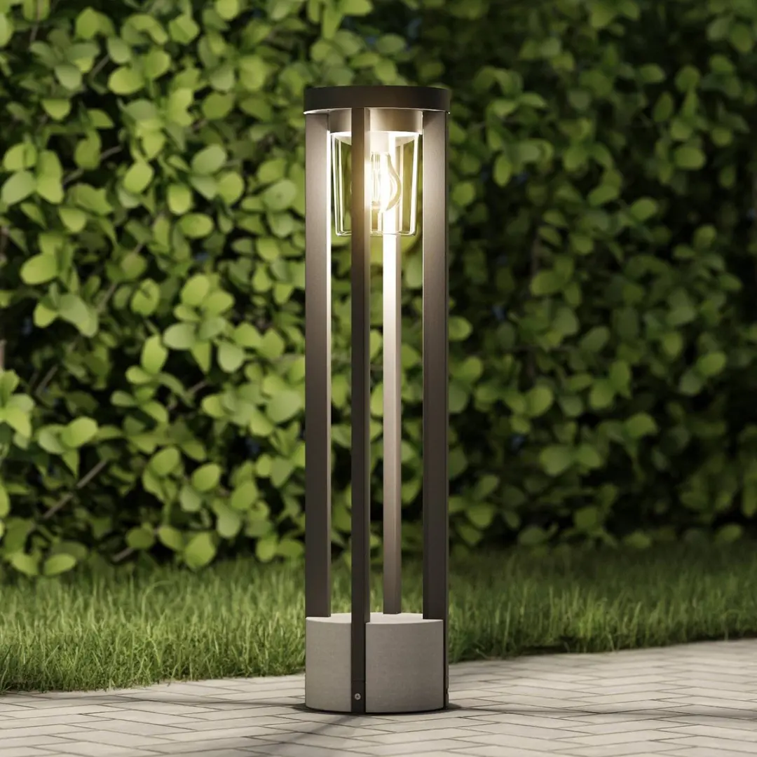 Lucande Tuinpadverlichting Aluminium 16,7cm - E27 - Donkergrijs