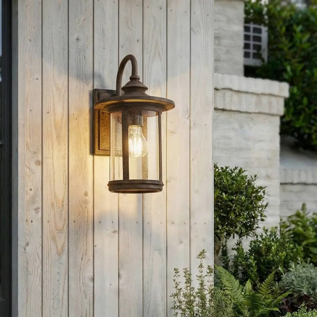 Lindby Wandlamp Buiten Aluminium Glas 33.4cm E27