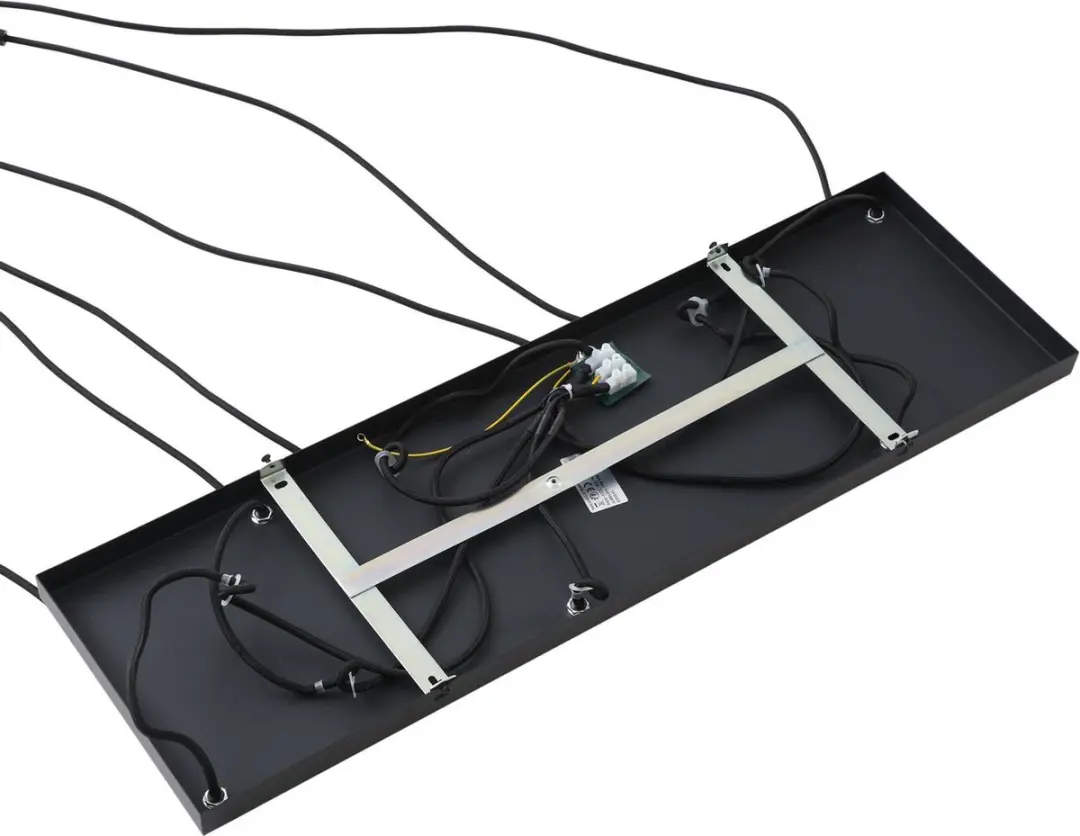 Lindby Hanglamp 6-Lichts IJzer - Donkerbruin/Koffiebruin/Beige