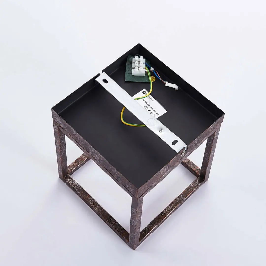 Lindby Wandlamp Metaal Roest Antiek - E27