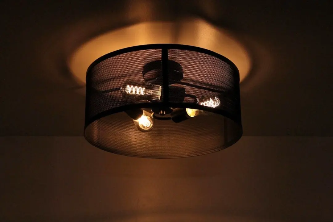 Searchlight Plafondlamp Ø45cm - 3 Lichtpunten - Zwart