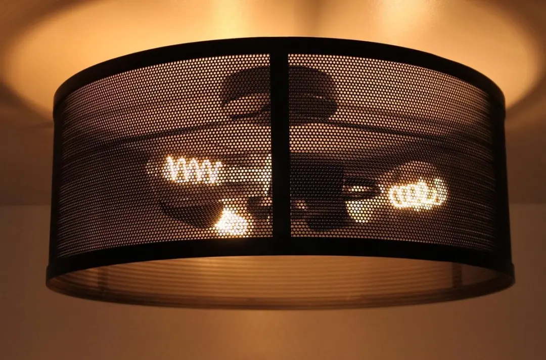 Searchlight Plafondlamp Ø45cm - 3 Lichtpunten - Zwart
