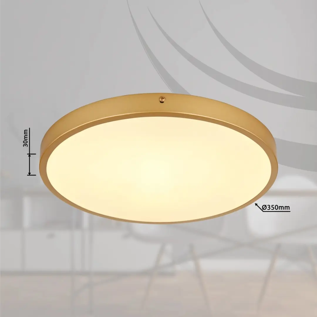 Globo Tibey Plafondlamp Brons LED Ø35cm - afbeelding 6 van 6