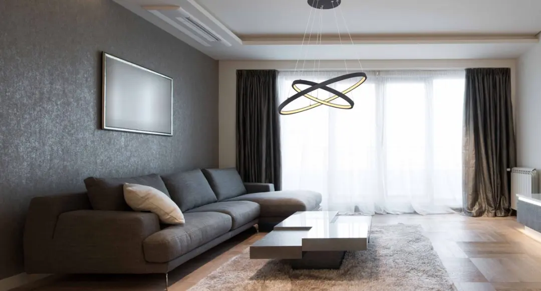 Globo Cirkelvormige Hanglamp Ø50cm - Zwart