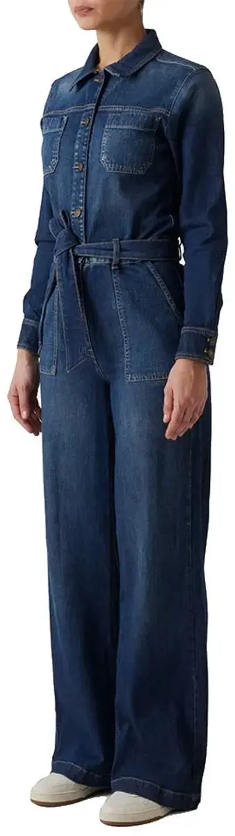 Guess Jeans LS Coverall Jumpsuit - 26/34 - Aged Vintage Dark