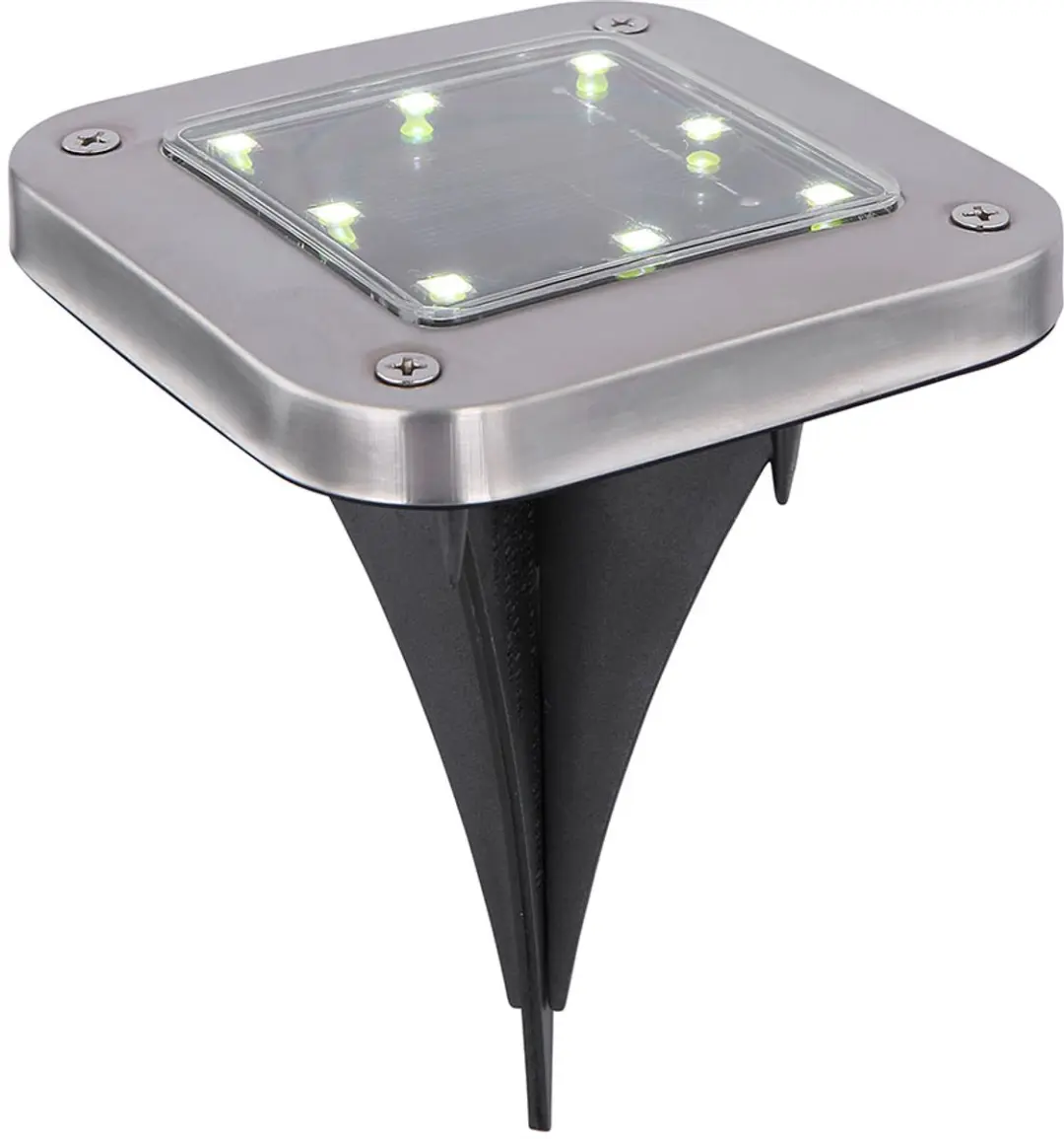 Globo Solarlamp Grondlamp - 4 Stuks - Zilver