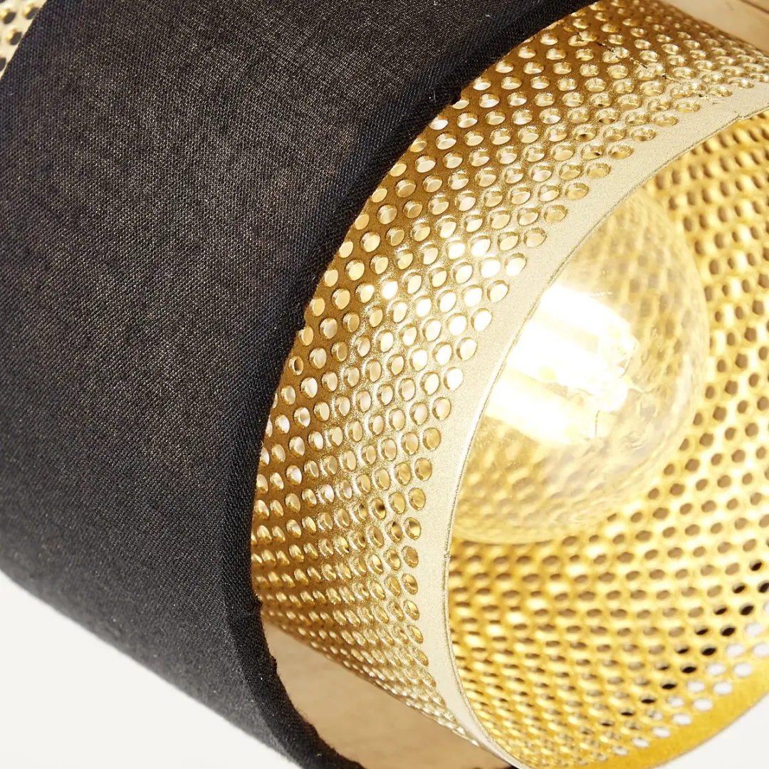 Brilliant Grove Spot 4-vlammig 28W - Zwart goud