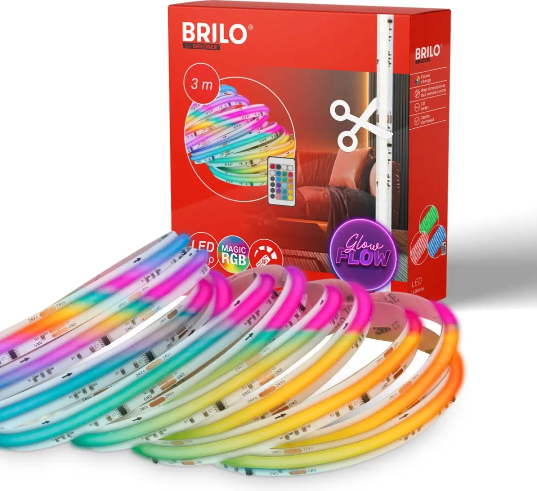 Briloner COB LED Strip 2322480 RGBIC 3m