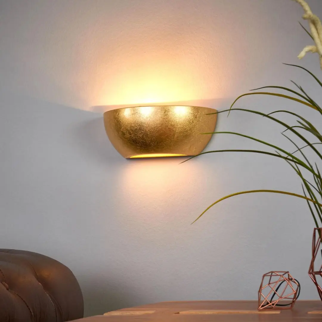 Lindby Wandlamp 1 Licht E14 Goud