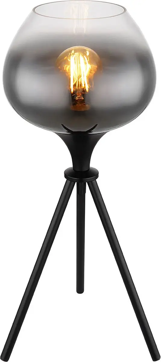 Globo Maxy Tafellamp - Zwart - Ø24cm - E27