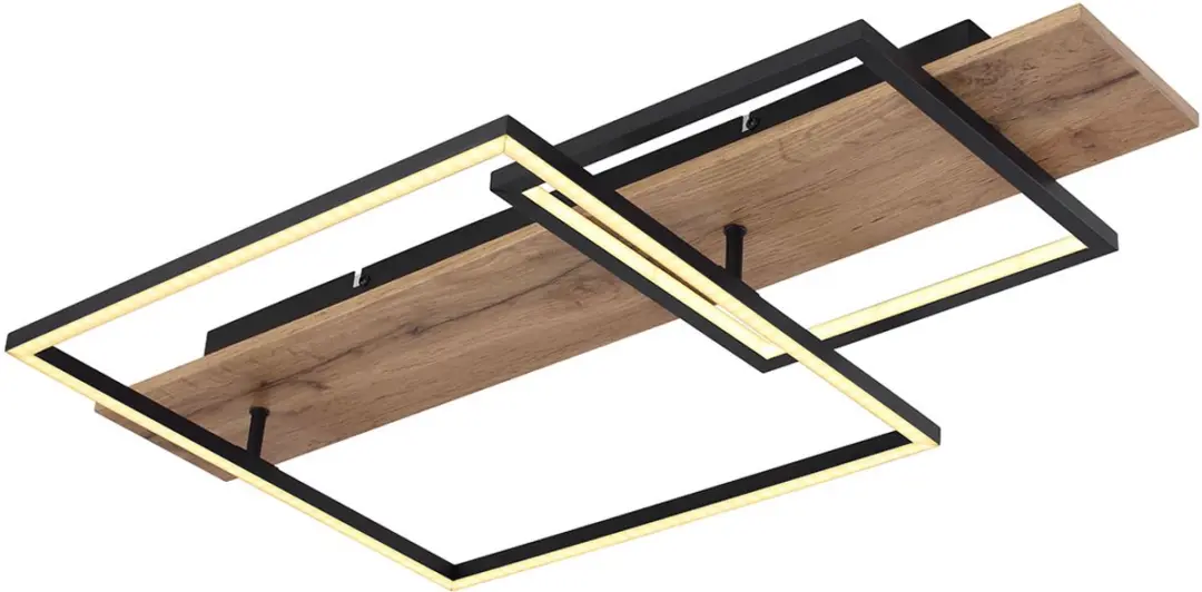 Globo Vanni Plafondlamp - 40cm - Zwart