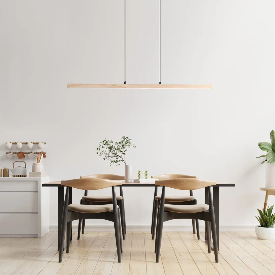 Brilliant Arion G99072/76 LED Hanglamp - 19W Warm Wit - Hout Zwart