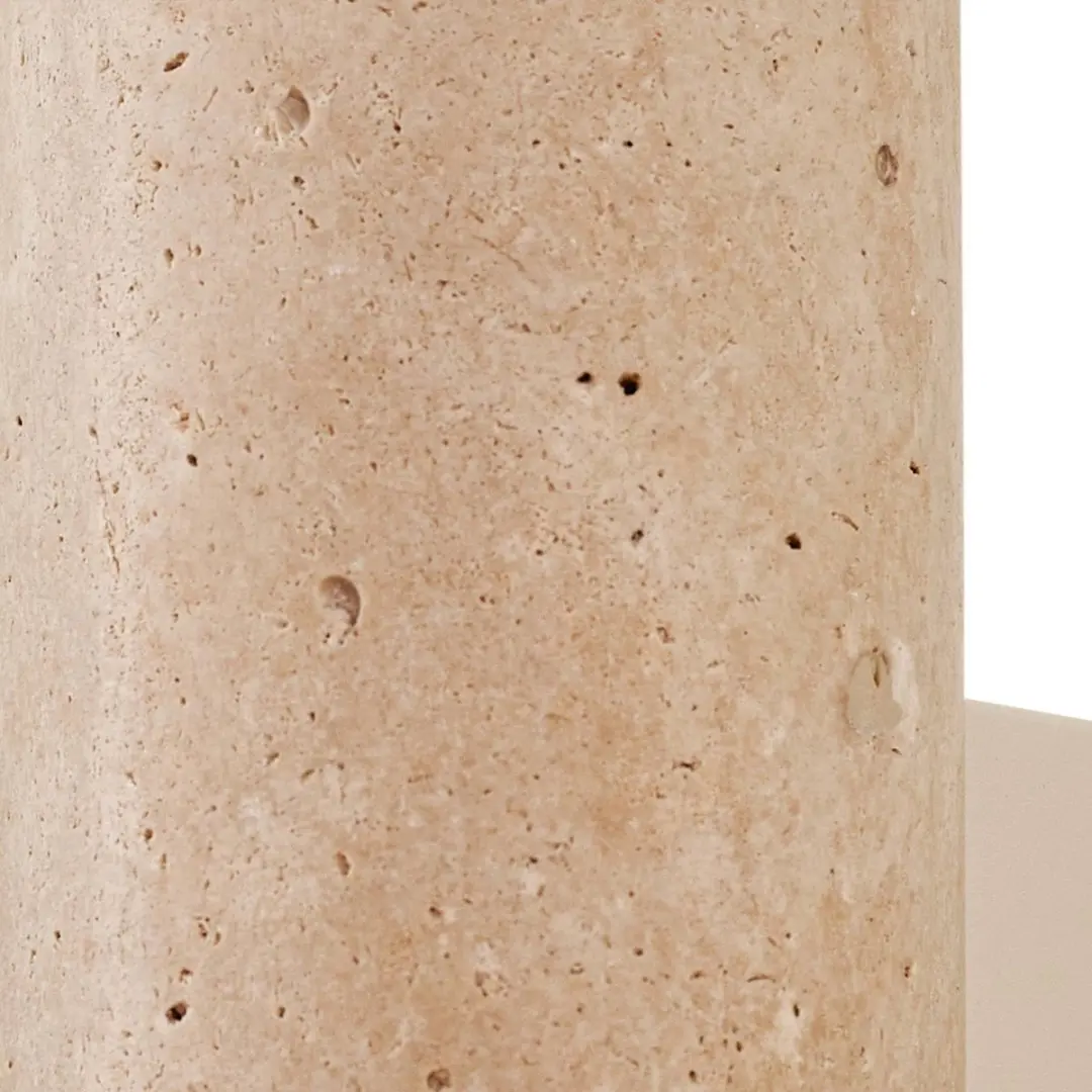 Lucande Wandlamp 2 Lichtpunten Travertijn Beige