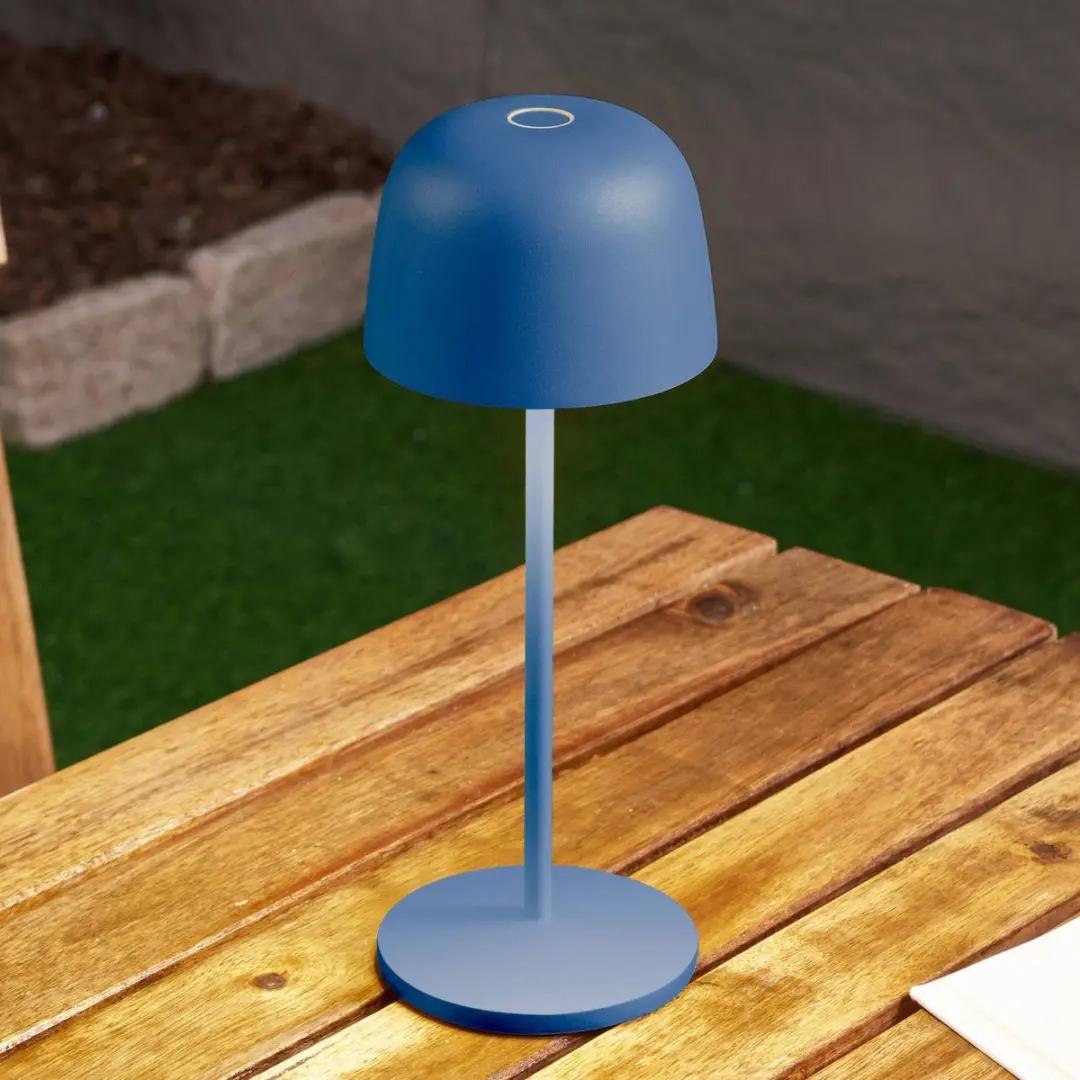 Lindby Terraslamp Blauw - 1 Lichtpunt - 27,5 cm