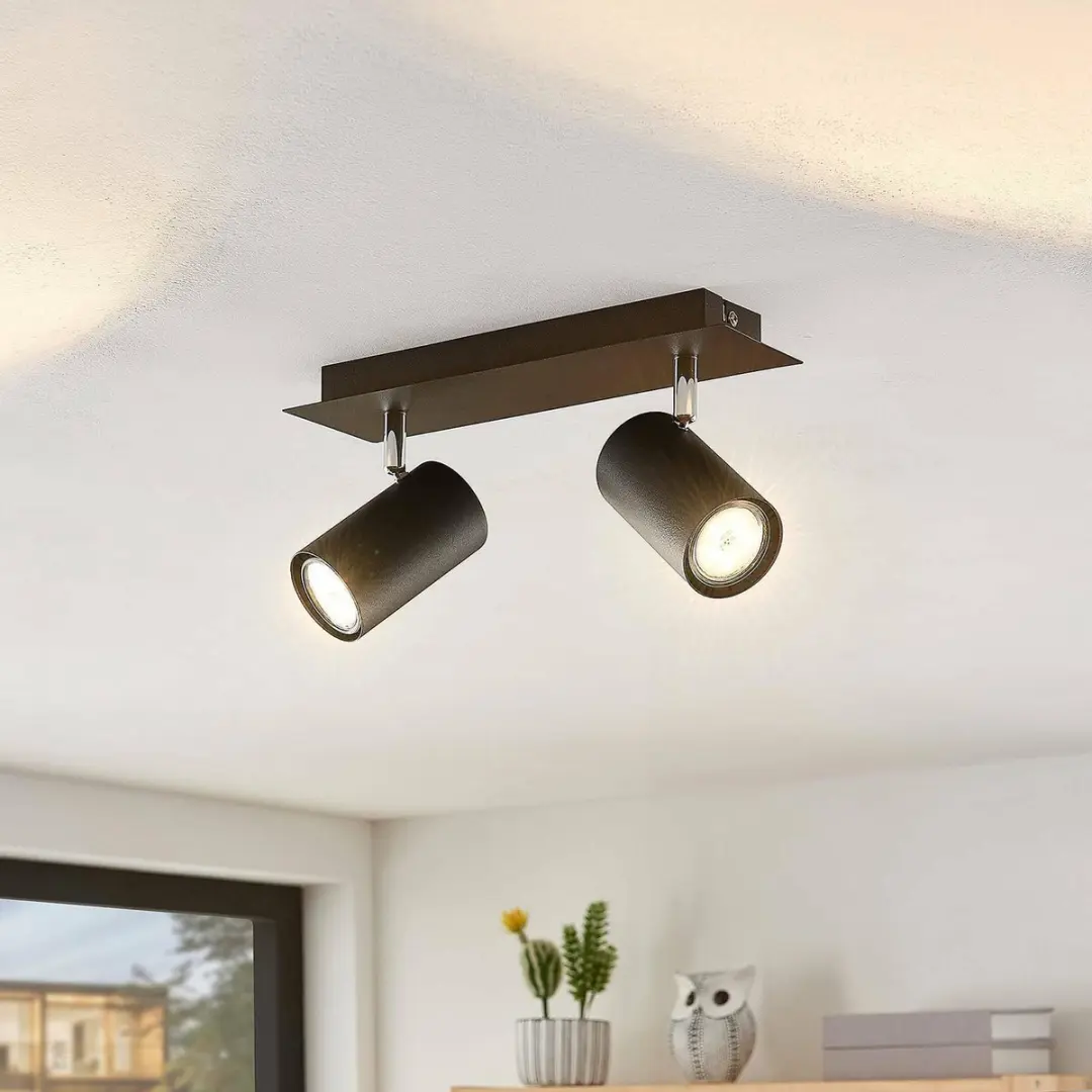 Lindby Buitenspot Metaal 2x GU10 - 10W - Zwart