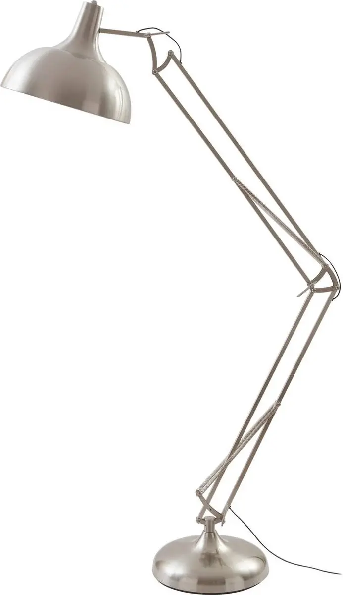 Lindby Vloerlamp 1 Licht IJzer 180cm - Zilver/Zwart