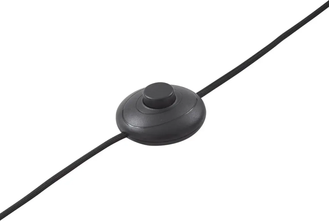 Lindby Vloerlamp 1 Licht IJzer 180cm - Zilver/Zwart