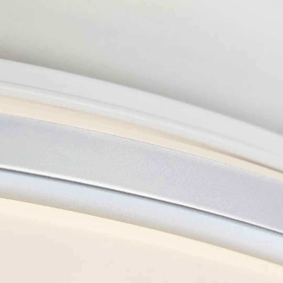 Brilliant JAMIL Plafonnière 48cm - Zilver/Wit
