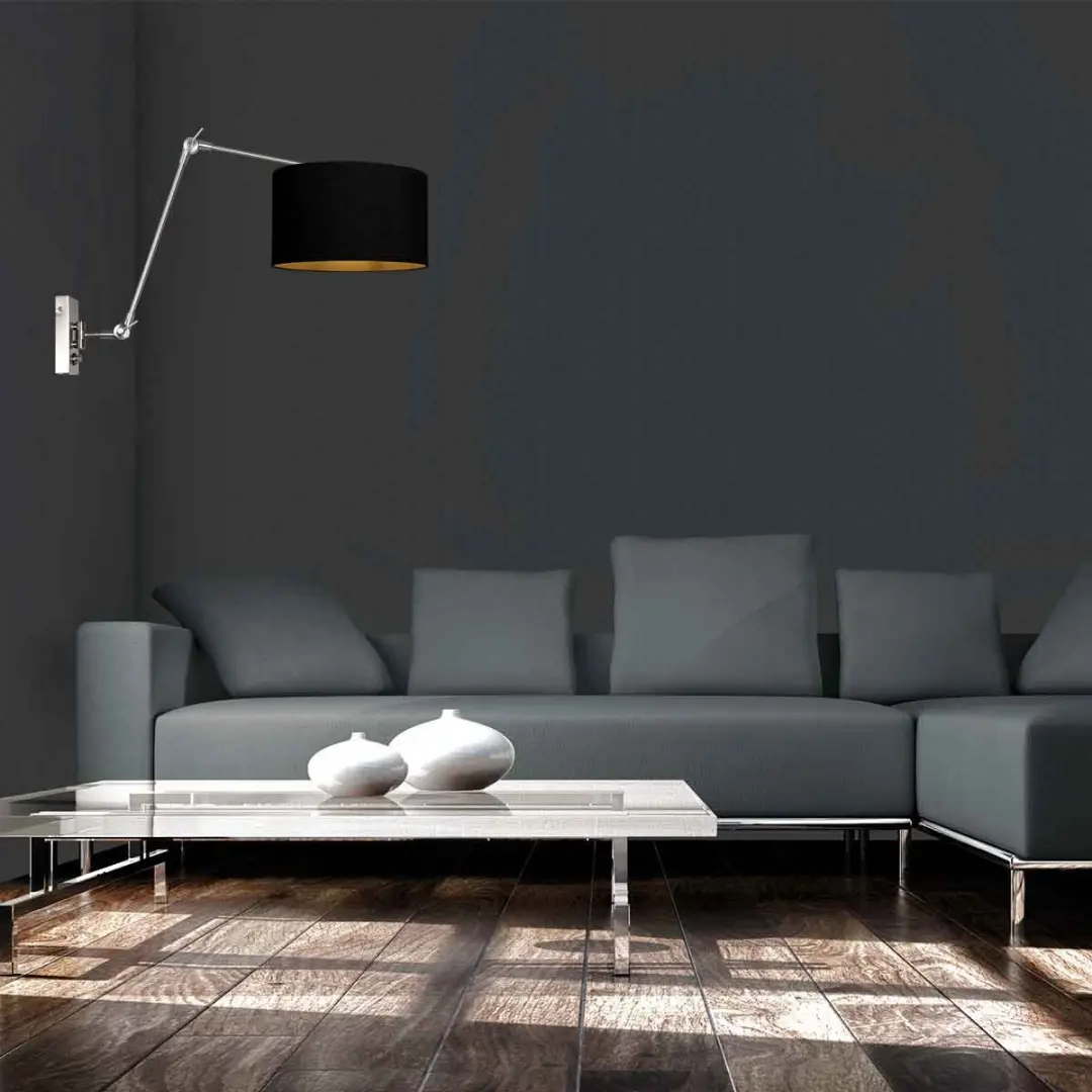 Steinhauer Prestige Chic 3985ST Wandlamp - Staalkleurig - afbeelding 6 van 6
