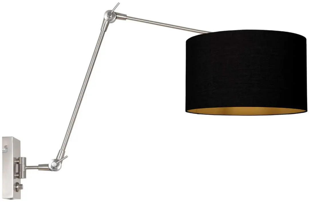 Steinhauer Prestige Chic 3985ST Wandlamp - Staalkleurig