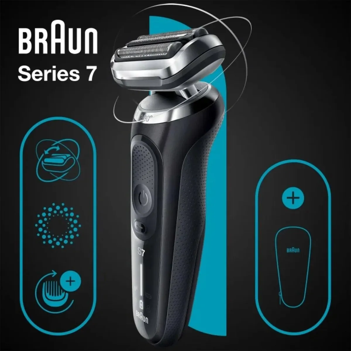 Braun 71-N1000S Scheerapparaat - 3 Mesjes - Zwart