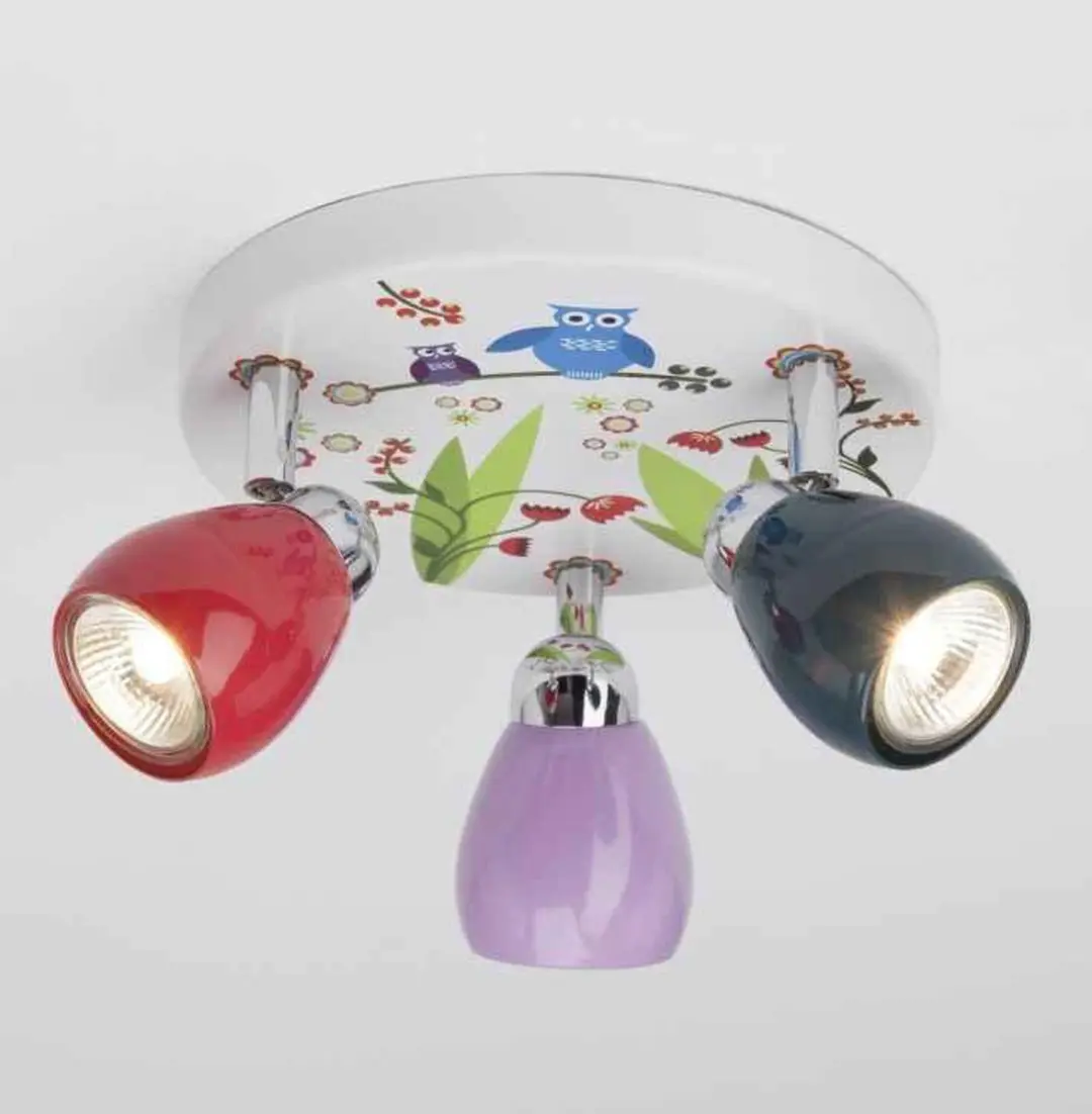 Brilliant BIRDS Kinderplafondspots - 3 Stuks - Ø31cm - Veelkleurig