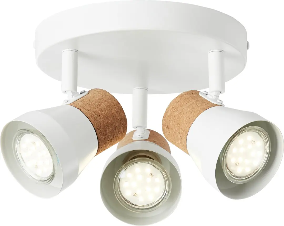 Brilliant Moka Plafondlamp 3xGU10