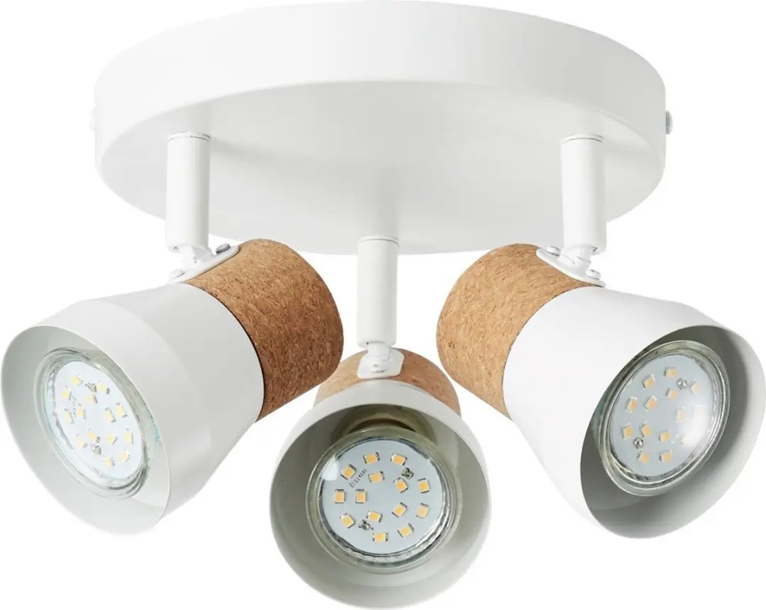 Brilliant Moka Plafondlamp 3xGU10 - Mat Wit