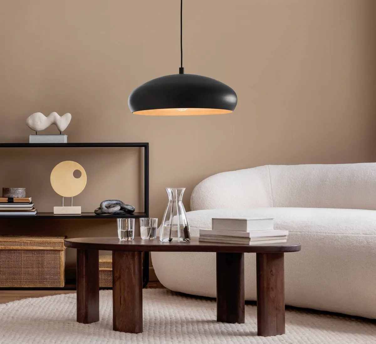 Eglo Mogano 1 Hanglamp Ø40cm - Zwart/Koper