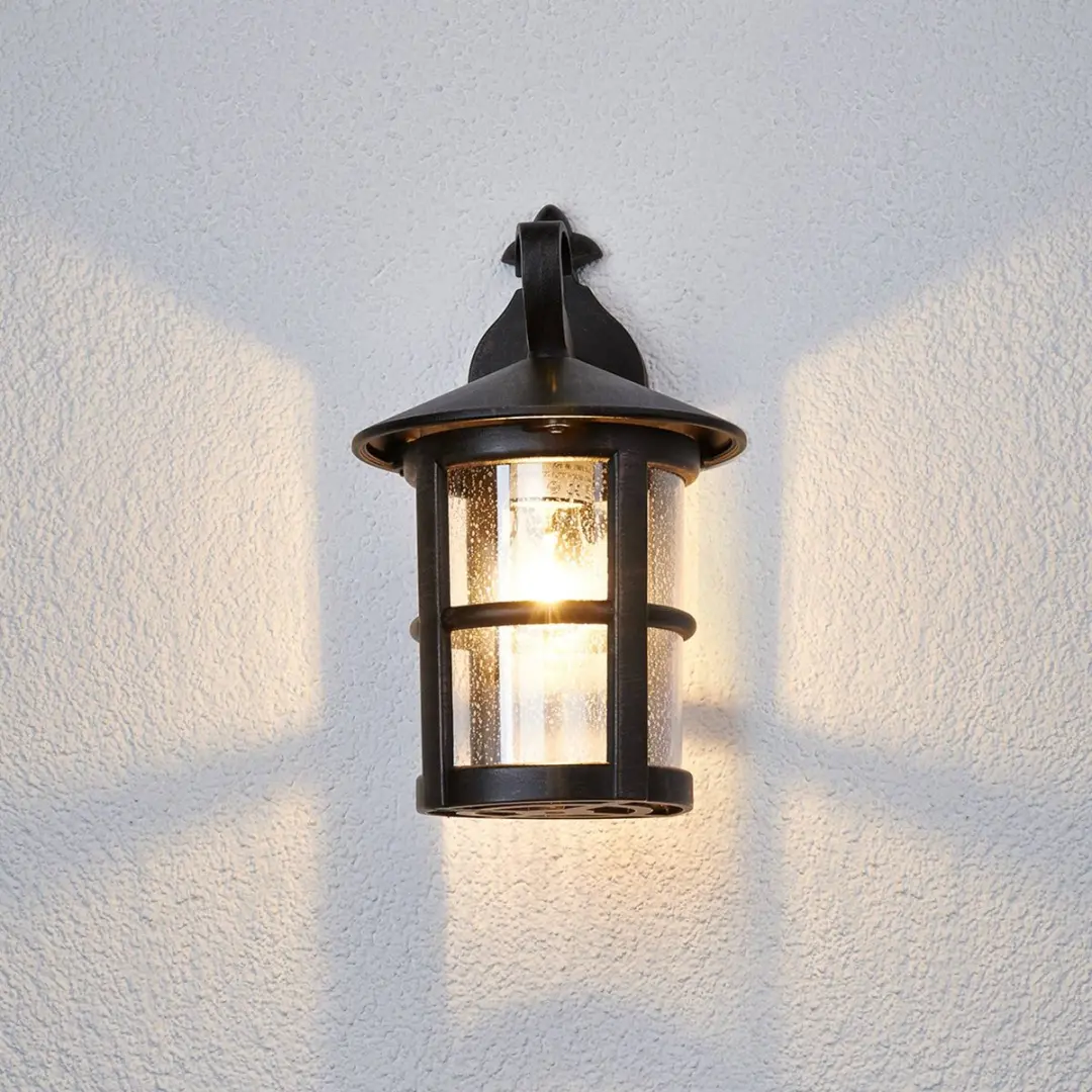 Lindby Wandlamp Buiten 1 Licht E27 - Roest - Ø20cm