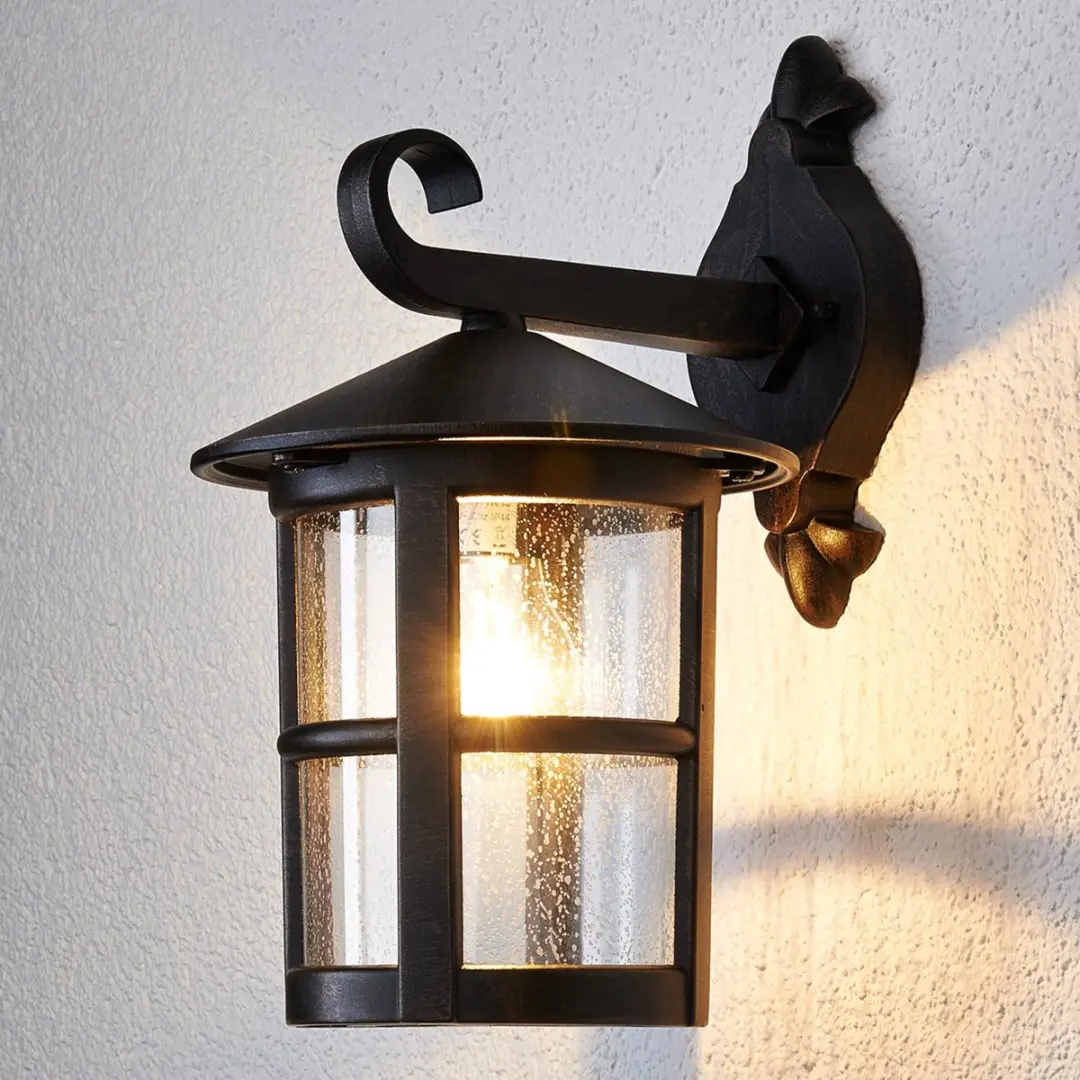 Lindby Wandlamp Buiten 1 Licht E27 - Roest - Ø20cm