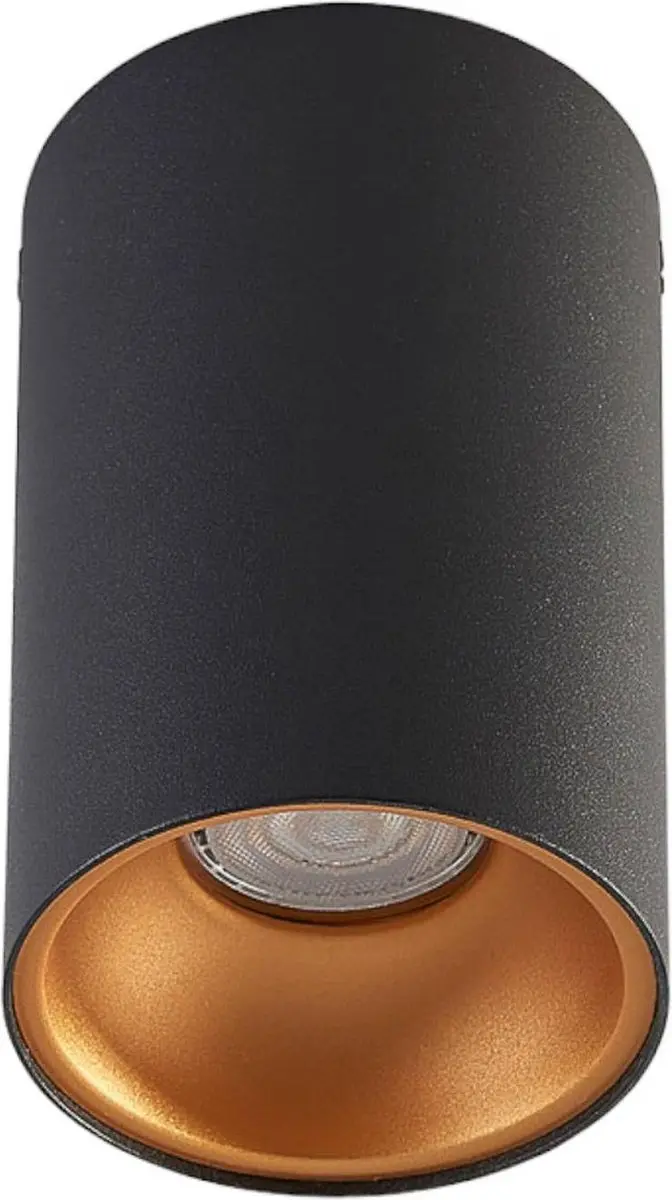ARCCHIO Plafondlamp 1 Licht GU10 - 10W - Zwart/Goud
