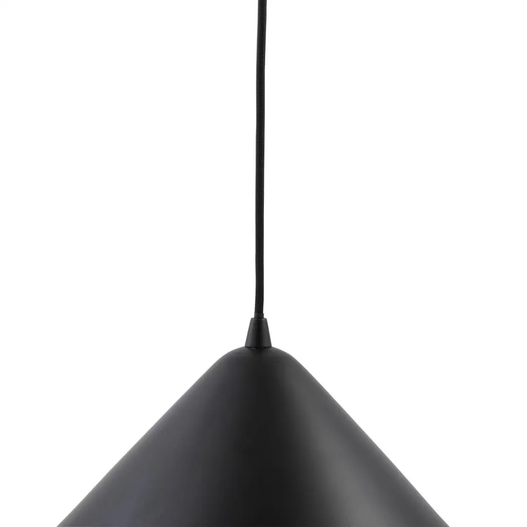 Lindby Hanglamp Metaal 1 Licht E27 - 16 cm - Ø33cm - Zwart