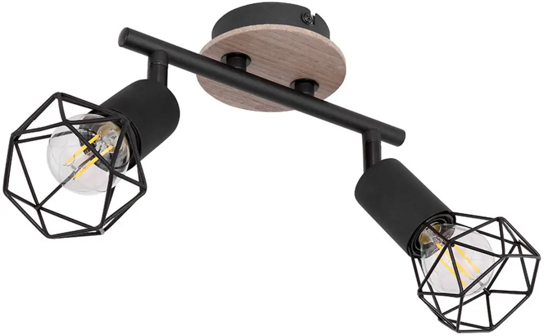 Globo Plafondspot Wood 2-lichts