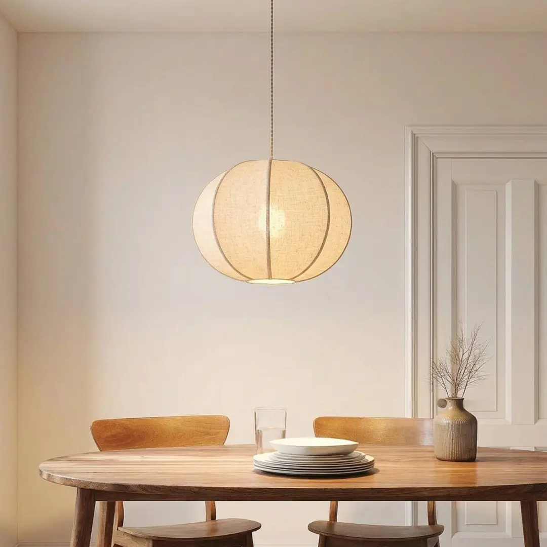 Lindby Hanglamp 1 Licht E27 - 35cm - Beige