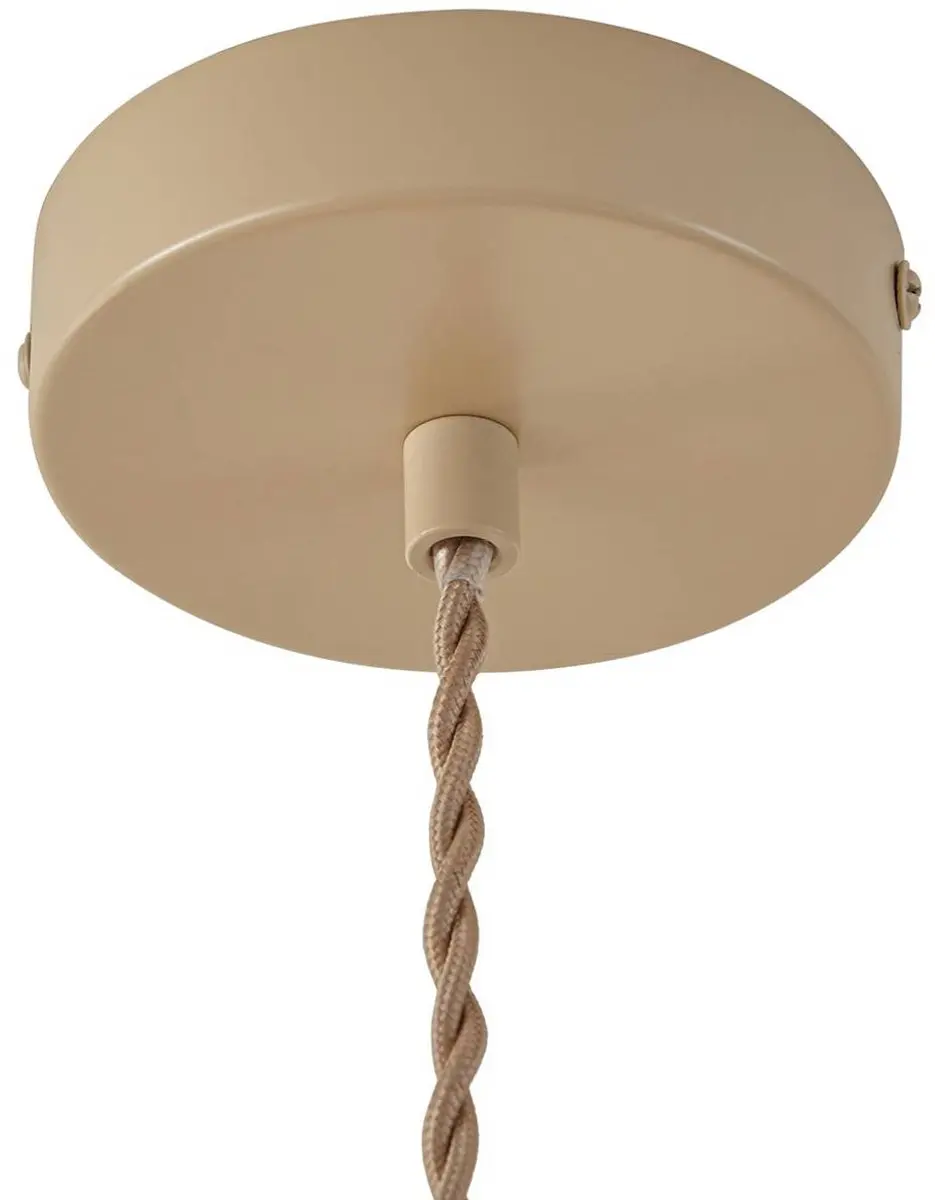 Lindby Hanglamp 1 Licht E27 - 35cm - Beige