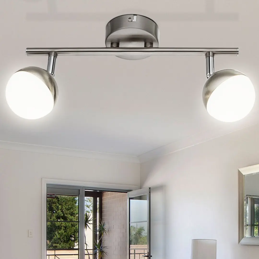 Globo LED Plafondspot 4W 260lm Warm Wit - Zilver