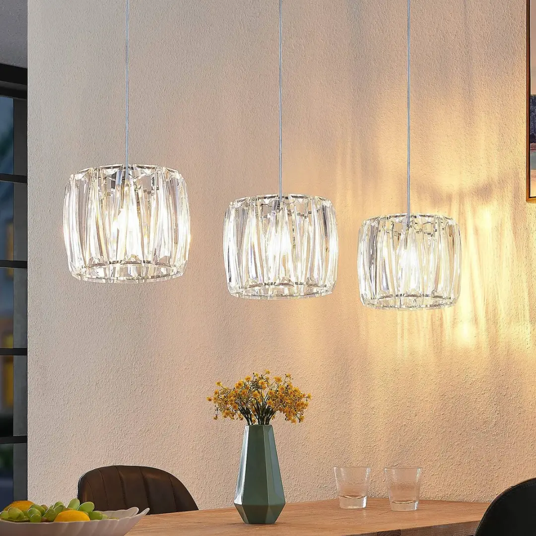 Lindby Hanglamp 3-Lichts Acryl Metaal