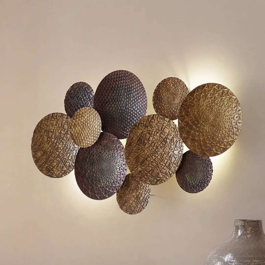 Lindby Wandlamp 2 Lichtpunten IJzer Goud/Koper